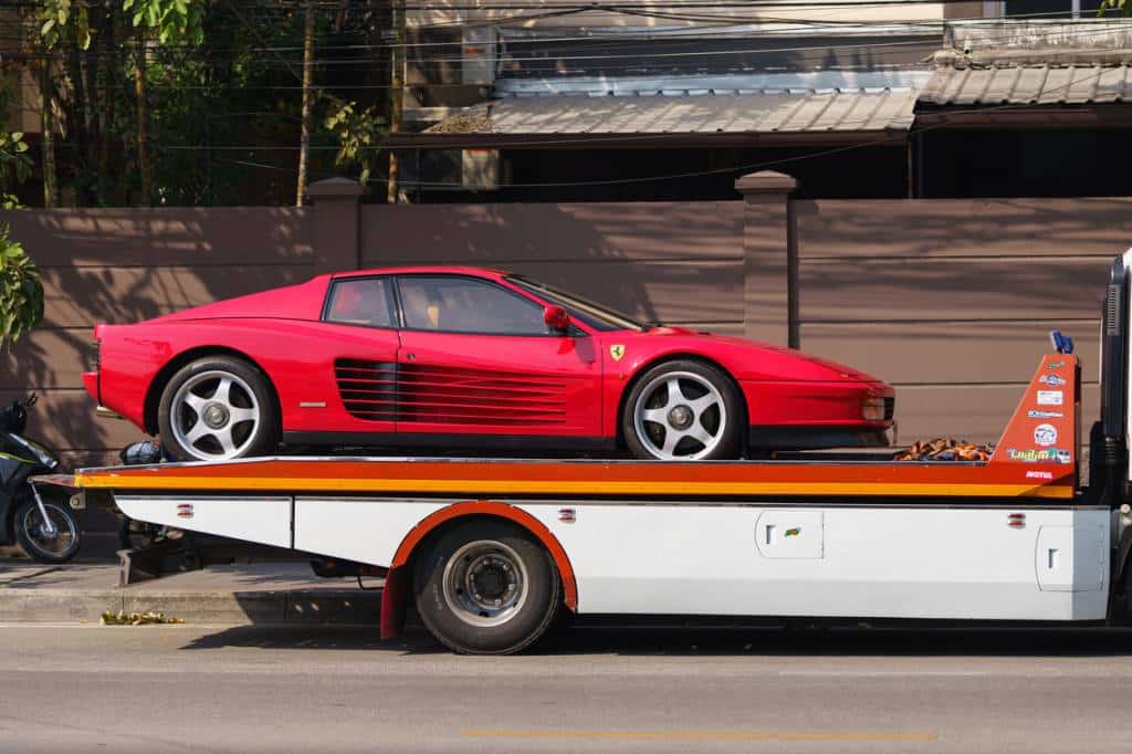 Convoyage d'une Ferrari d'exception
